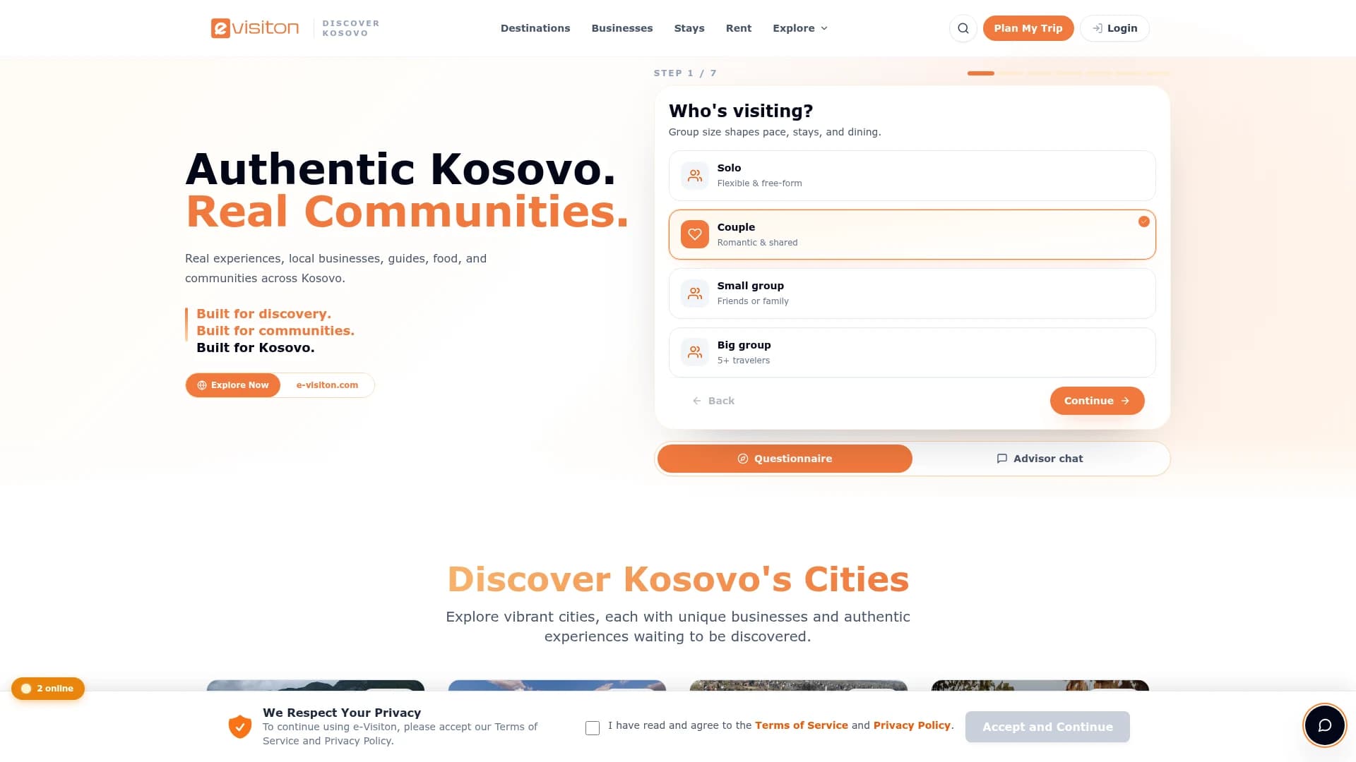 E-Visiton desktop preview